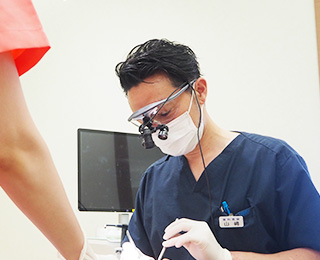 院長の治療風景